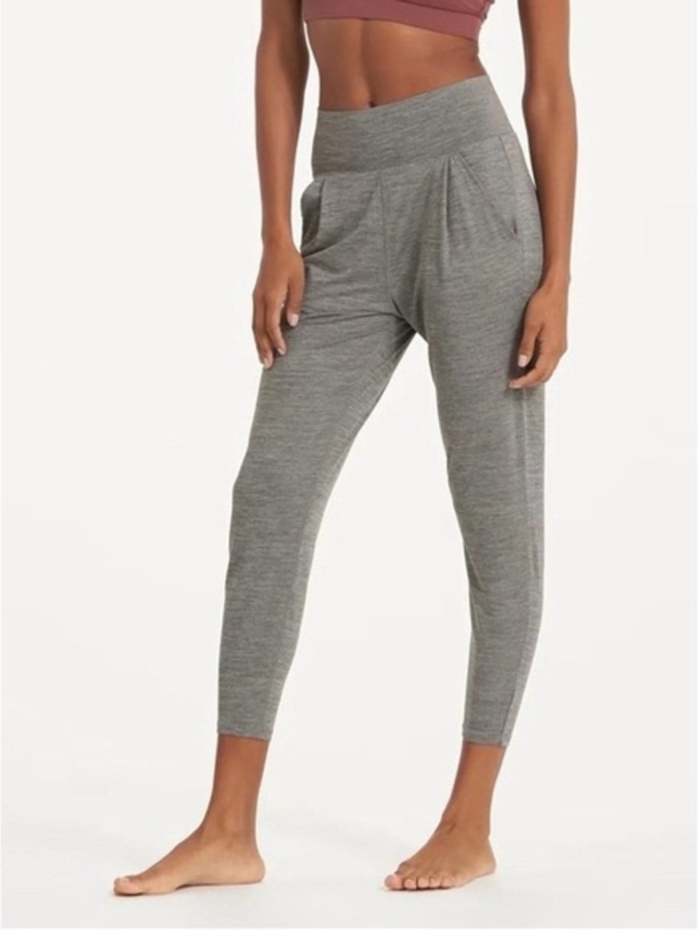 Vuori Lux Harem Jogger Pant in Heather Grey Medium